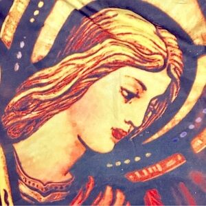 Archangel Michael Stained Glass Forte Sz L All Over Graphic Tee Streetwear Vibe